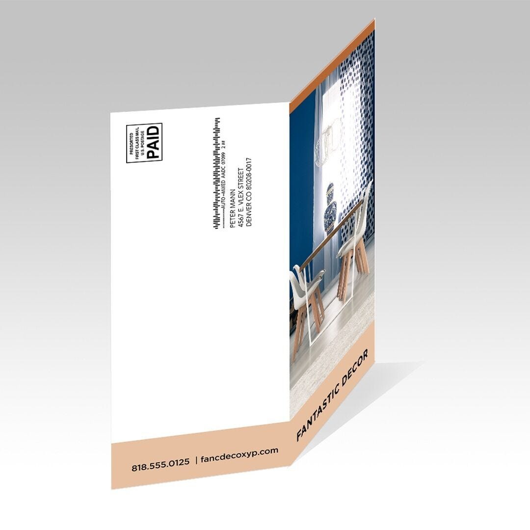 Direct Mail Half Fold Flyers and Brochures