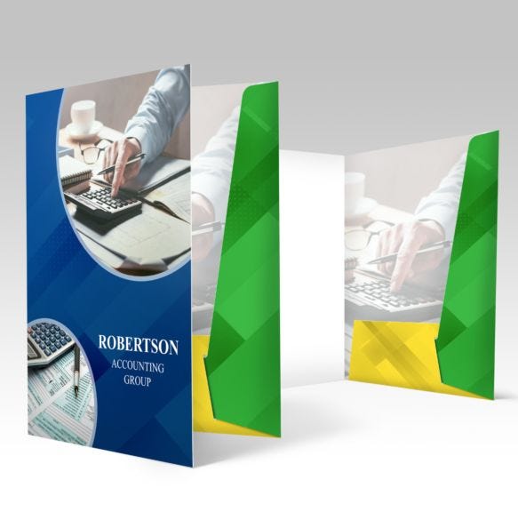 Glue Less 9x12 Presentation Folder