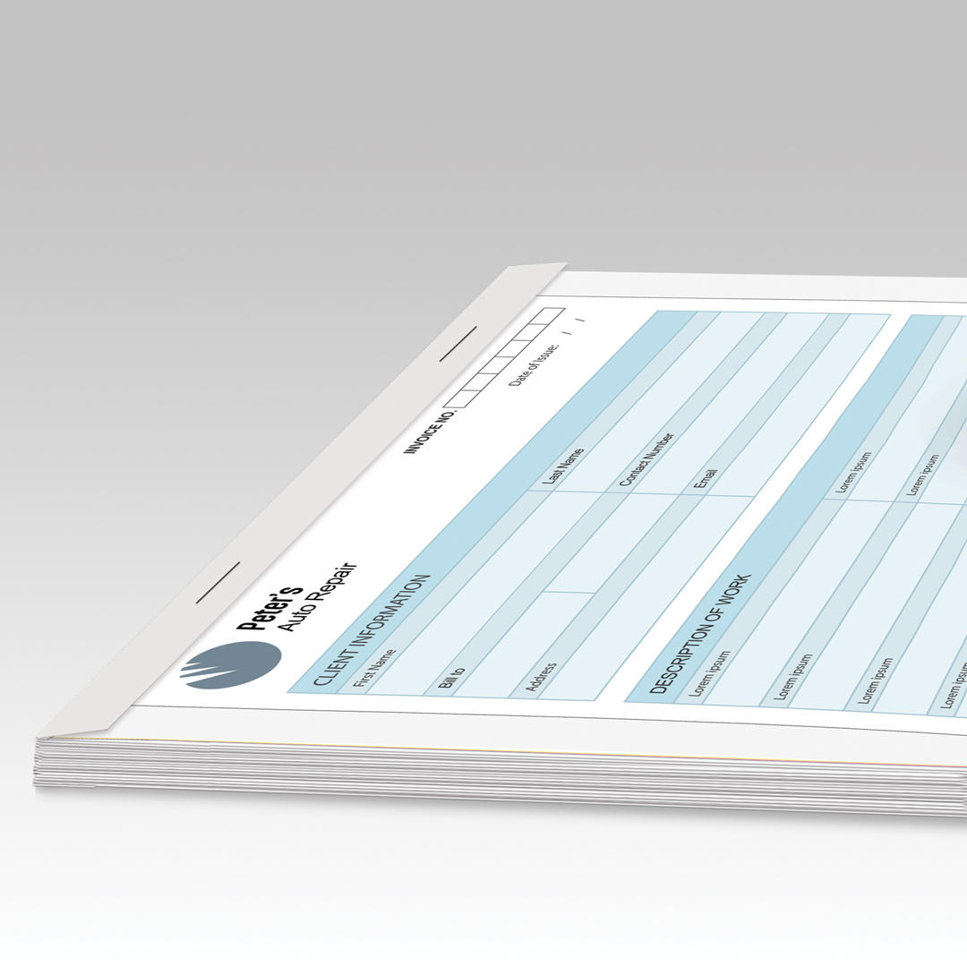 2-Part NCR Forms With Wrap Around Cover