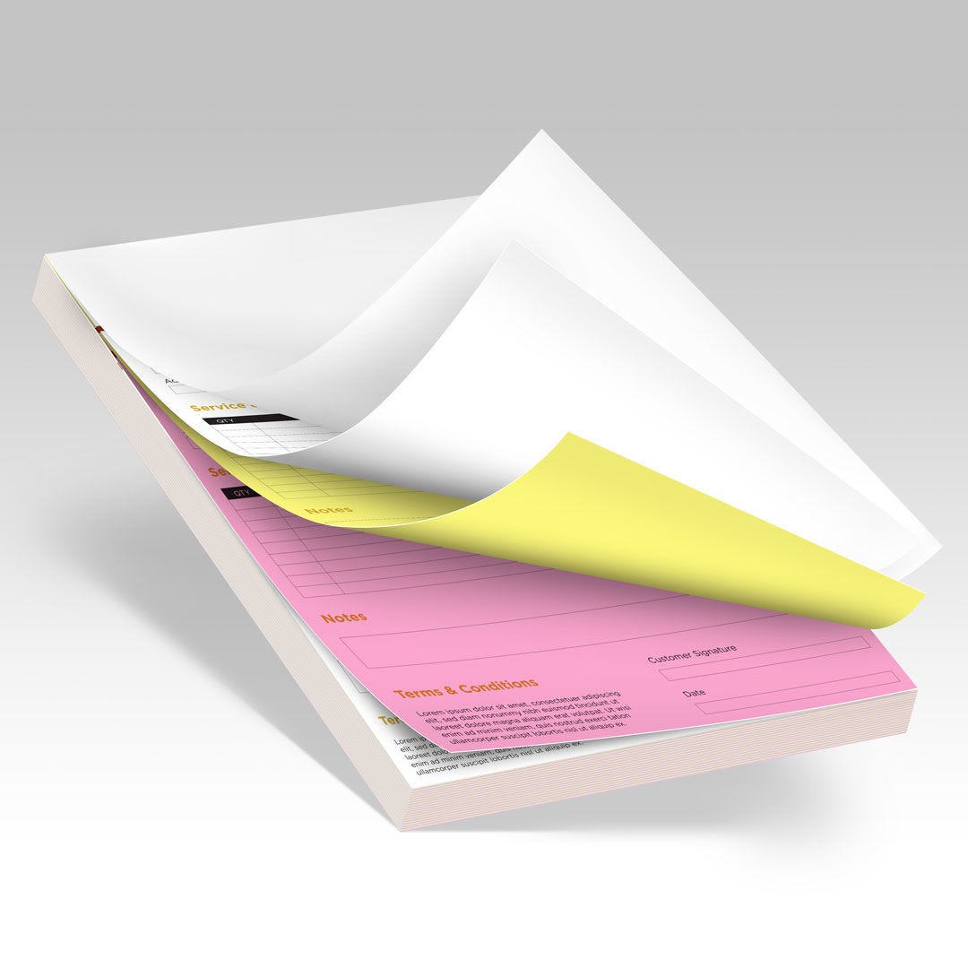 3 Part Form Pads with Wraparound Cover