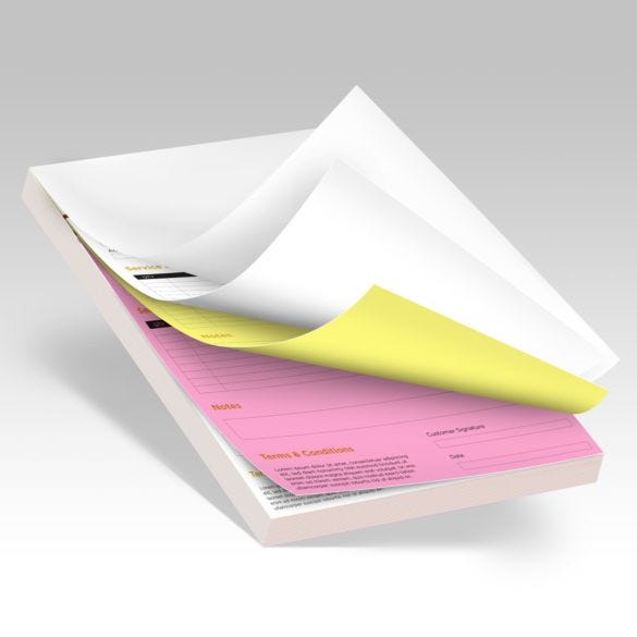 3 Part Form Pads with Wraparound Cover