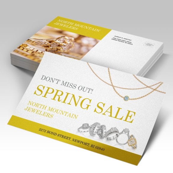 Pearl Metallic Postcards