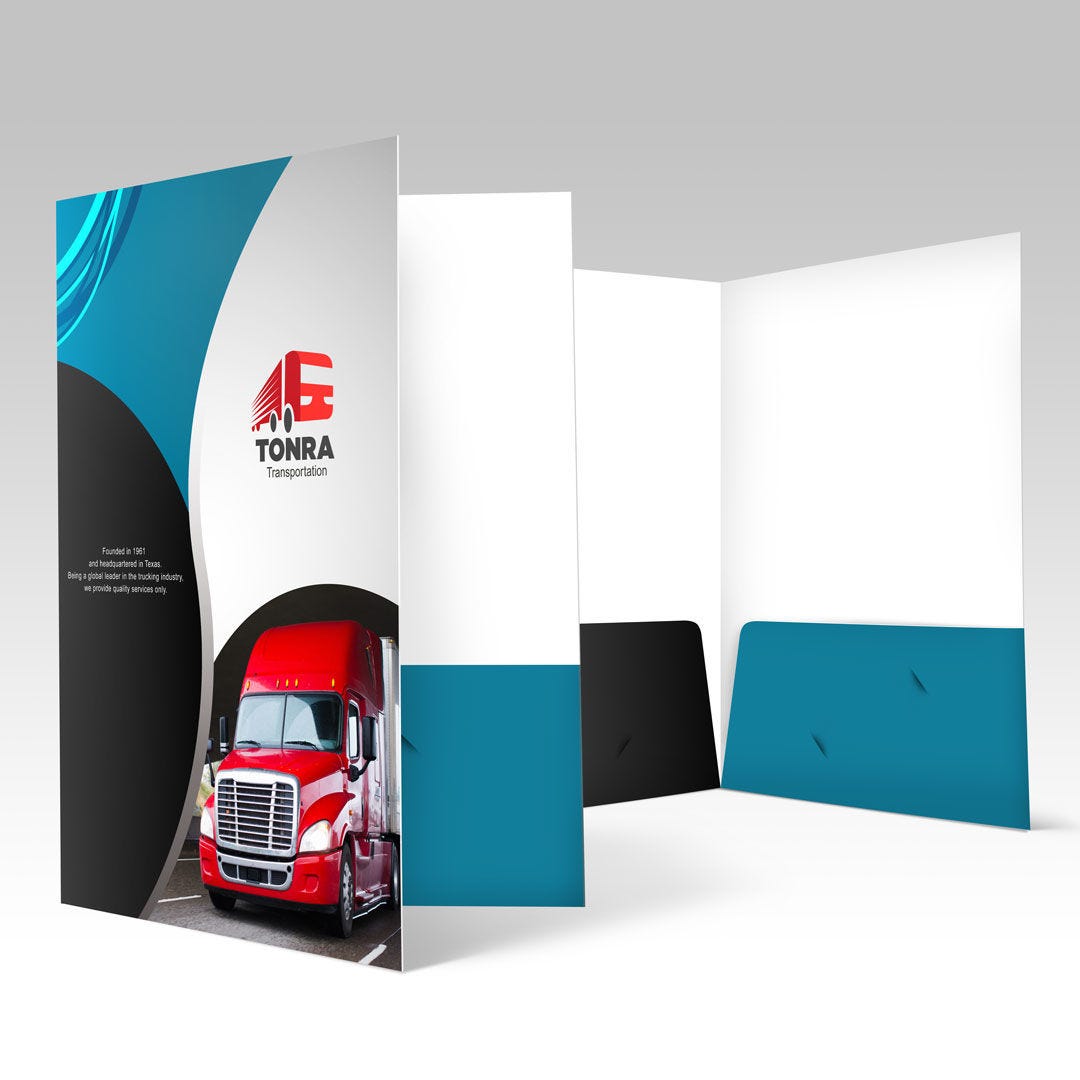 Custom 9x12 Presentation Folders Printing