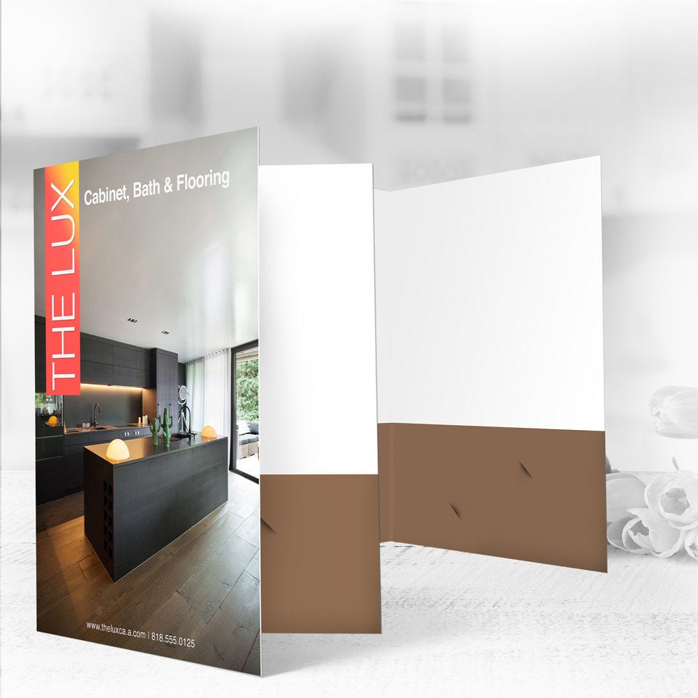 Custom Silk Presentation Folders