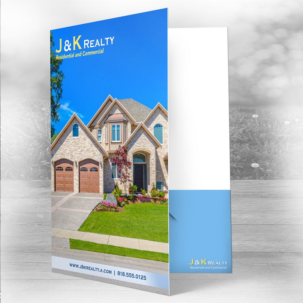 Custom Silk Presentation Folders