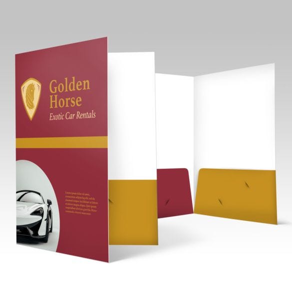 Custom Silk Presentation Folders