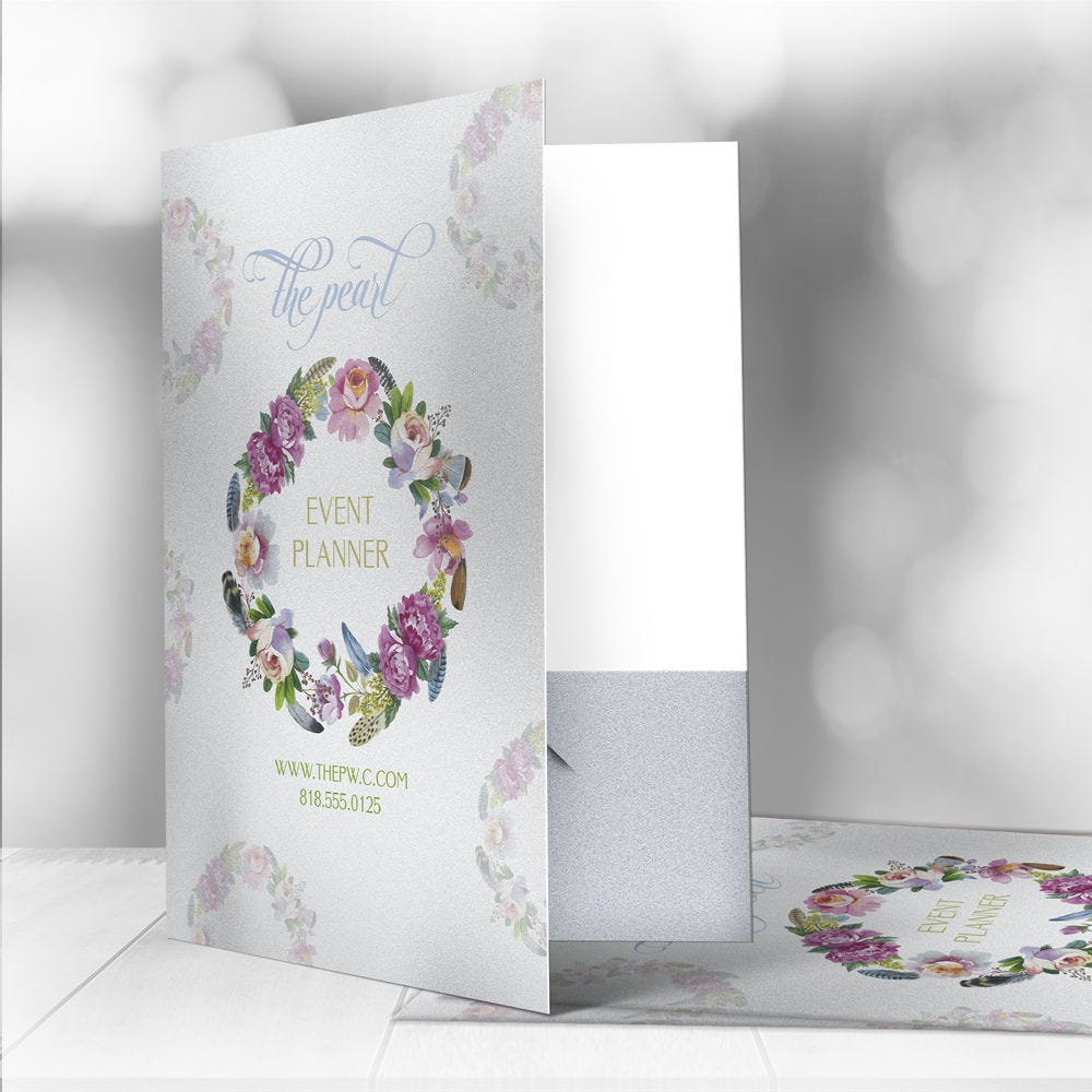 Pearl Metallic Presentation Folders
