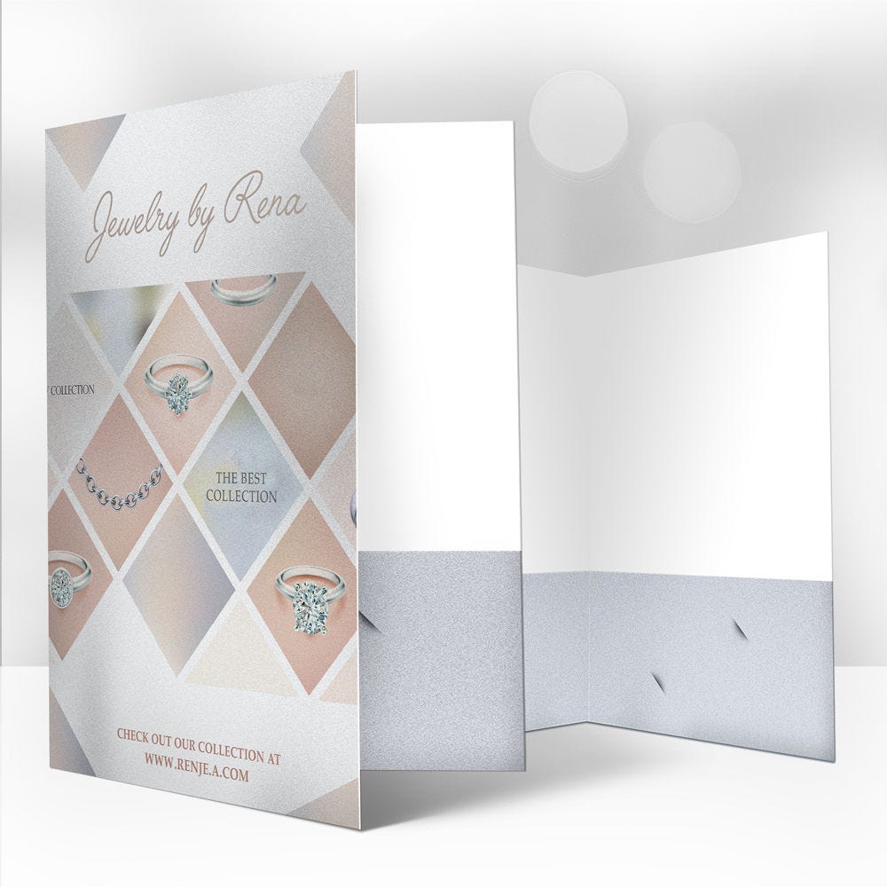 Pearl Metallic Presentation Folders