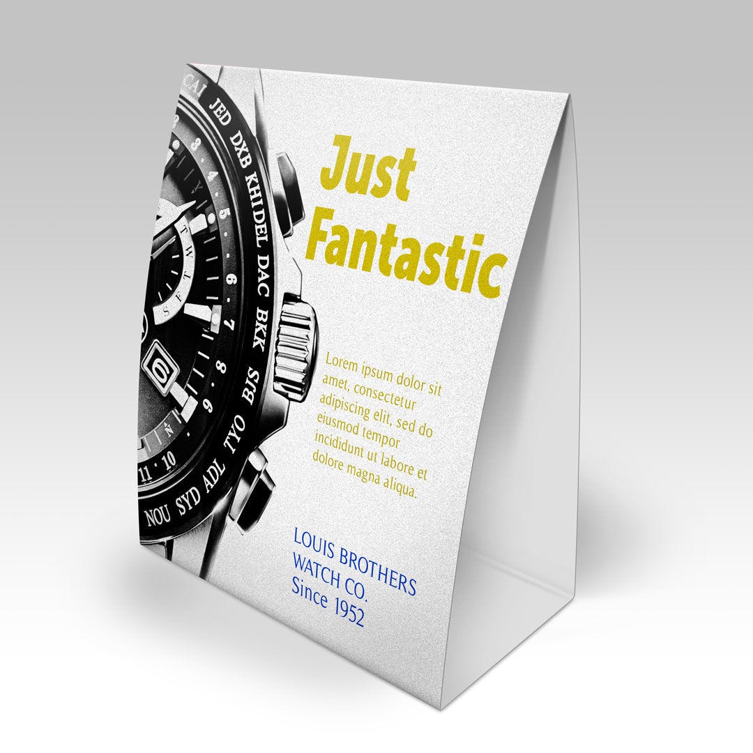 Pearl Metallic Table Tents