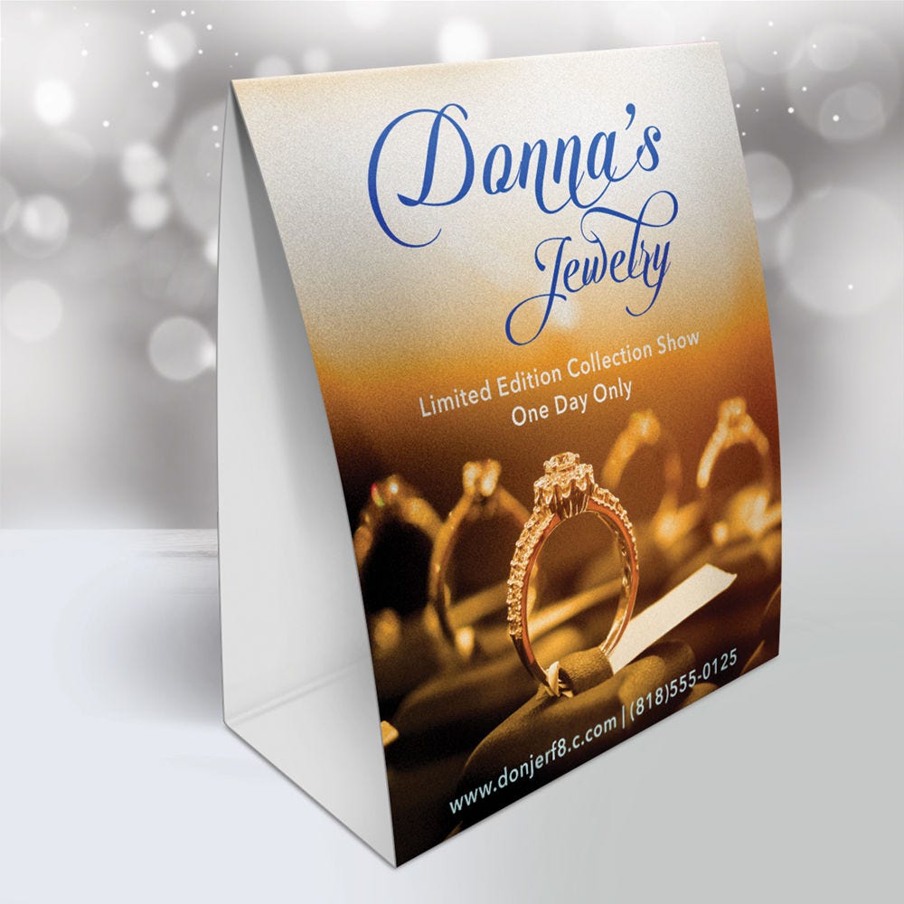 Pearl Metallic Table Tents