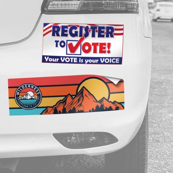 Adhesive Vinyl Bumper Sticker Printing