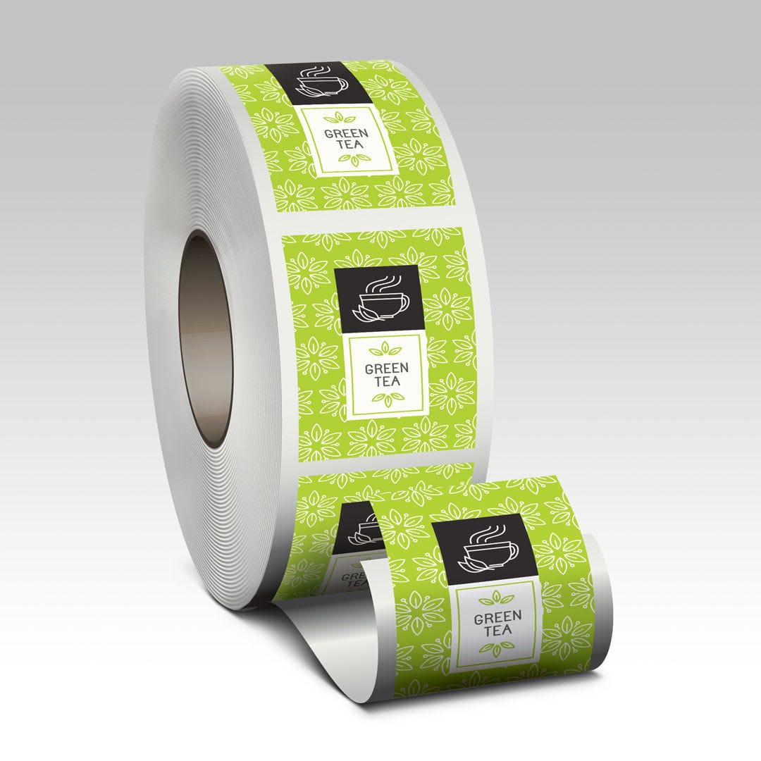 Custom Rectangle Roll Labels