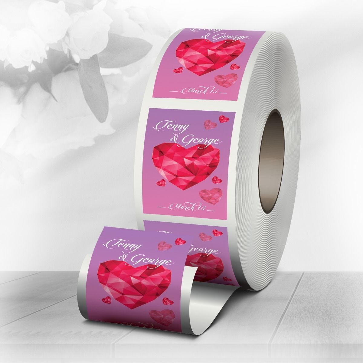 Custom Rectangle Roll Labels