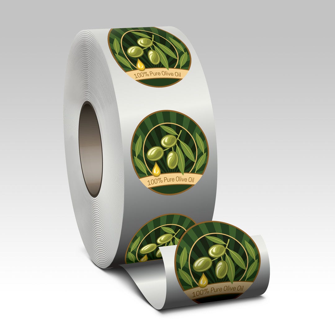 Custom Circle Roll Labels