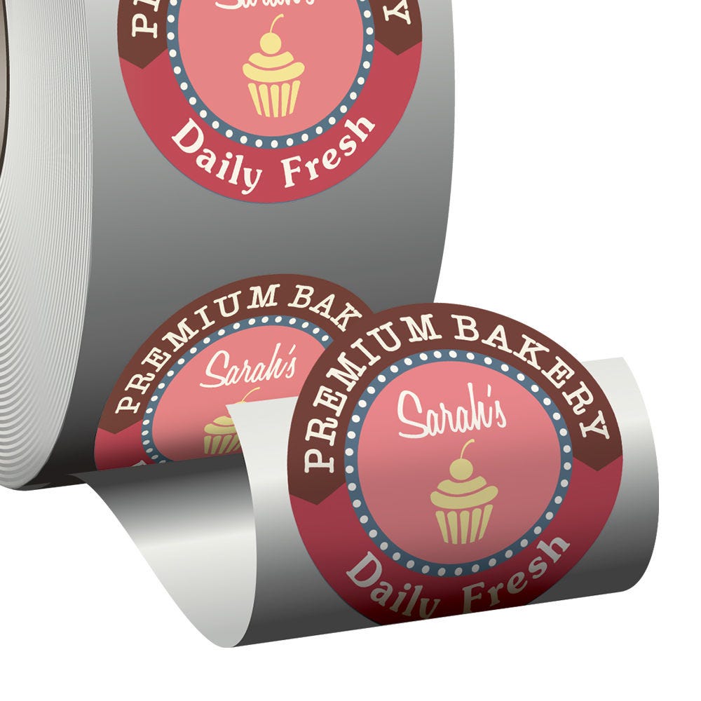 Custom Circle Roll Labels