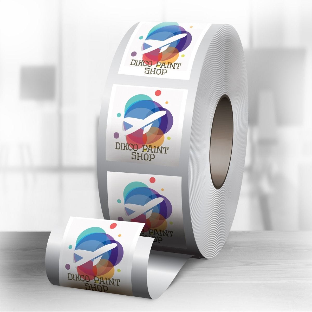Custom White BOPP Roll Labels