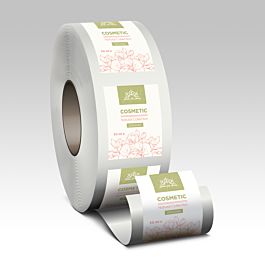 Custom White BOPP Roll Labels