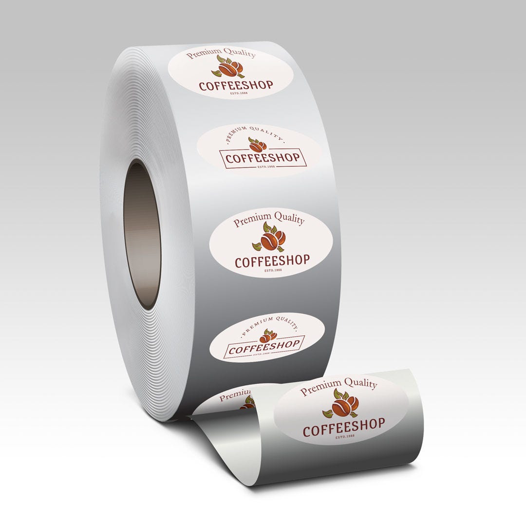 Custom Oval Roll Labels