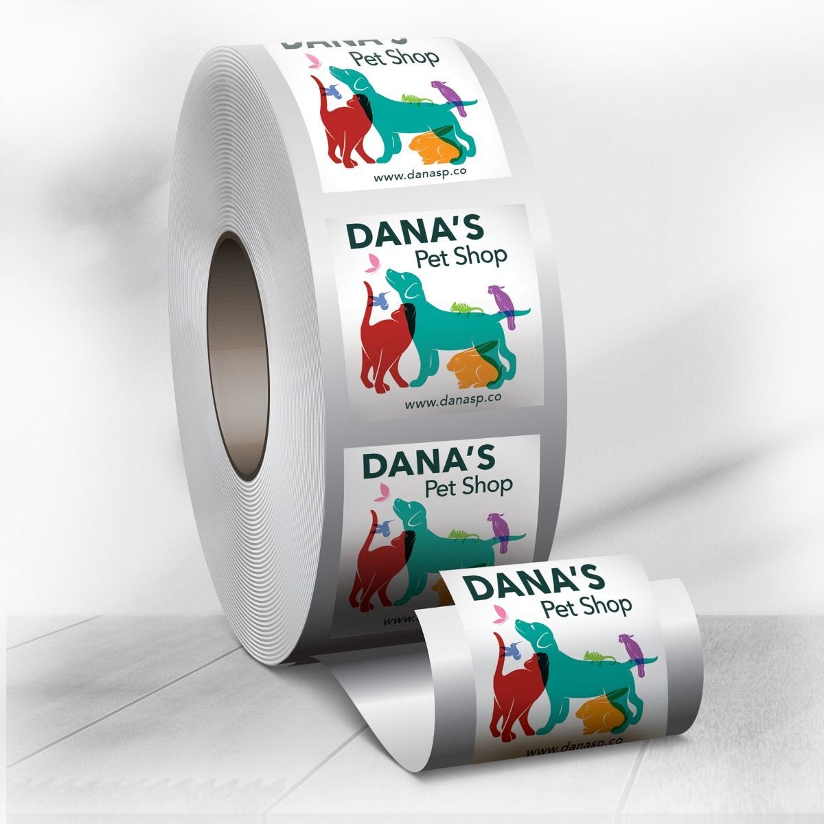 Custom Square Roll Labels