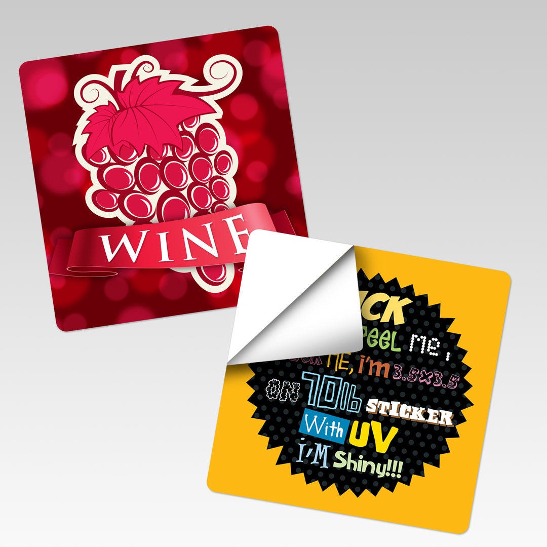 Rounded Corner Stickers