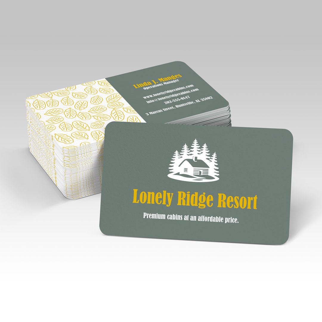 Round 4 Corner Business Cards