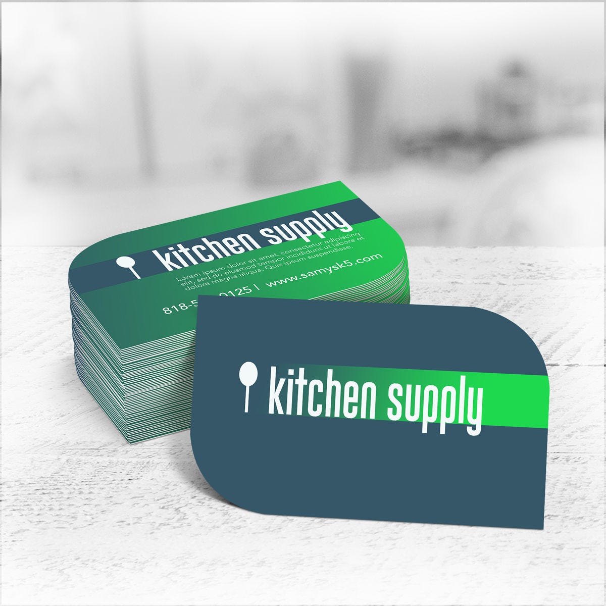 Leaf-Shaped Business Cards