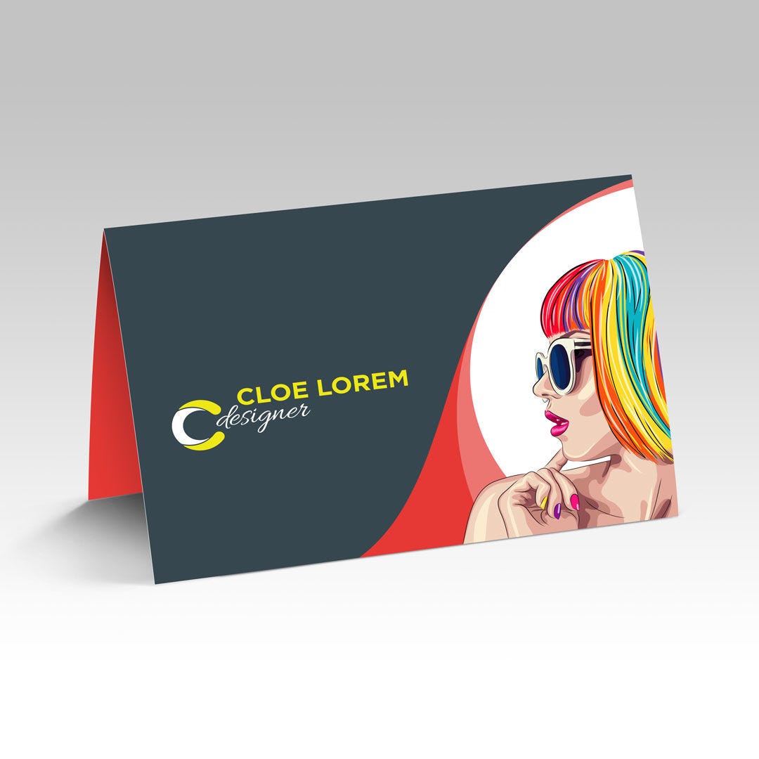 Folded Business Cards