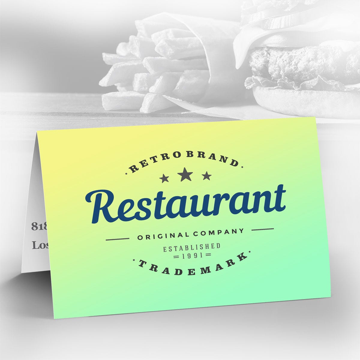 Folded Business Cards