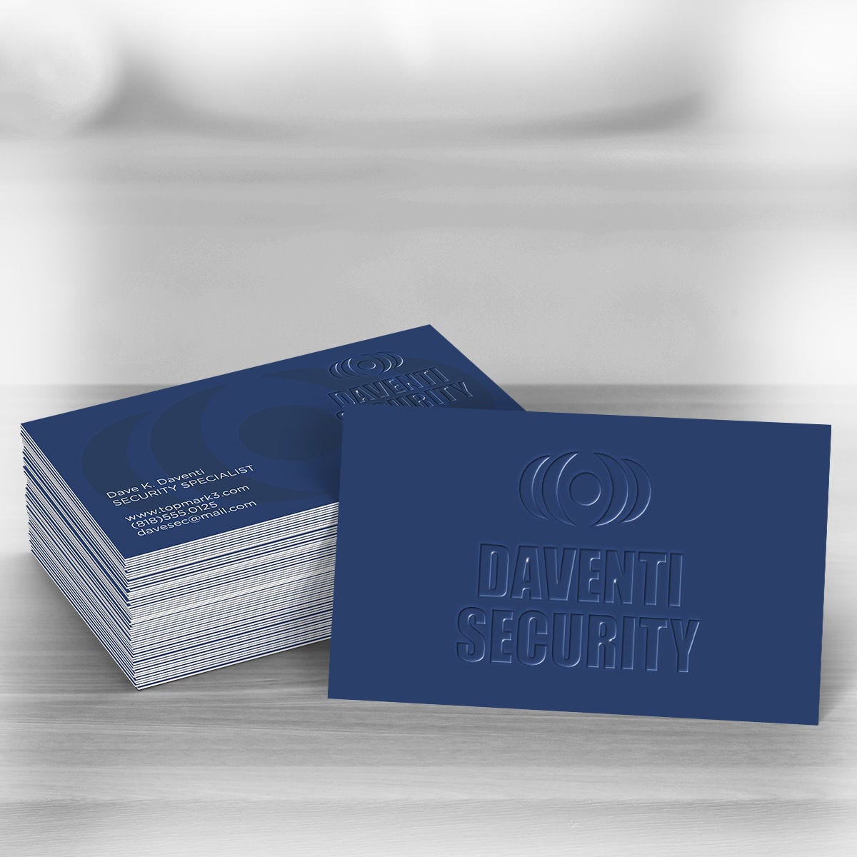 Raised Spot UV Business Cards