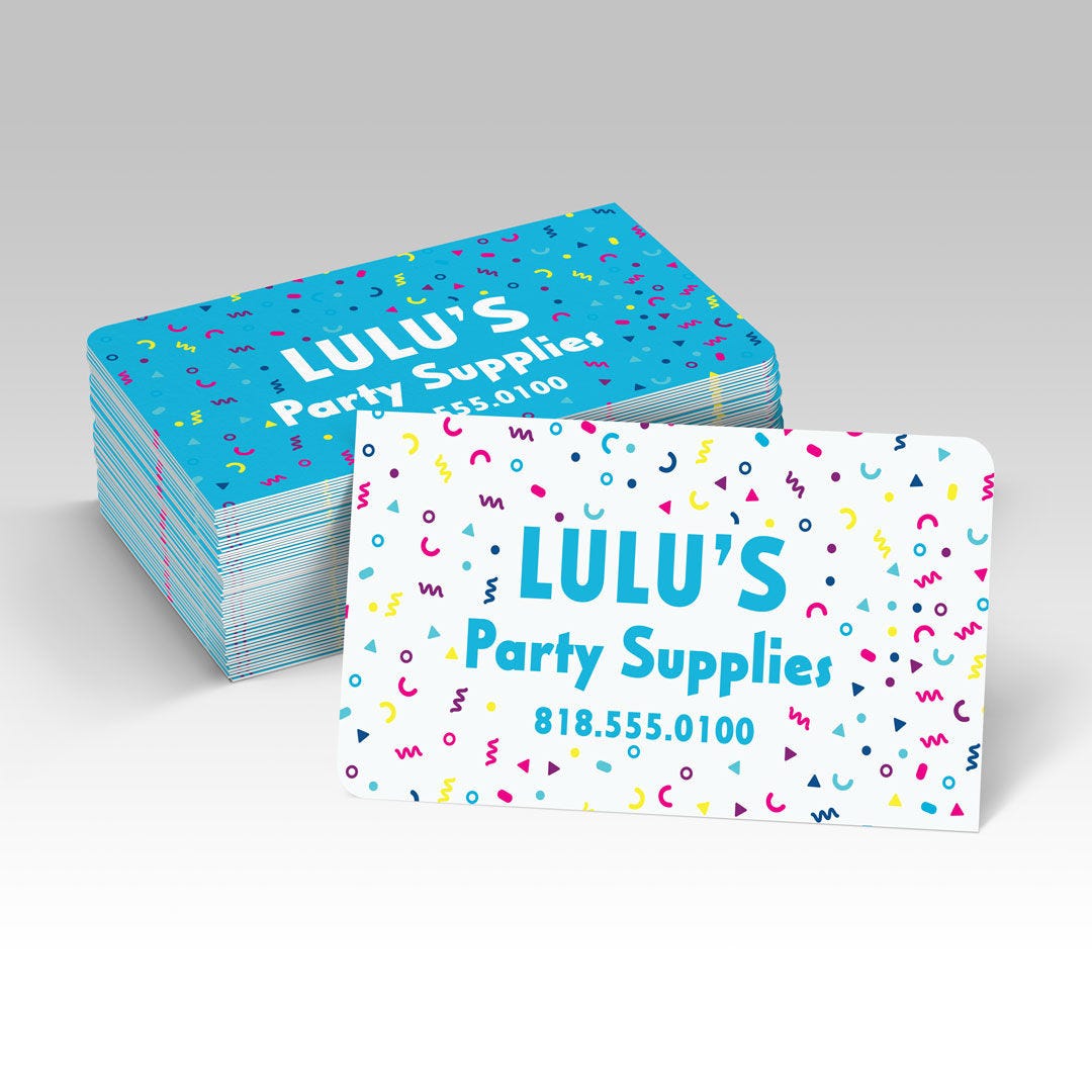 Round 2 Corner Business Cards