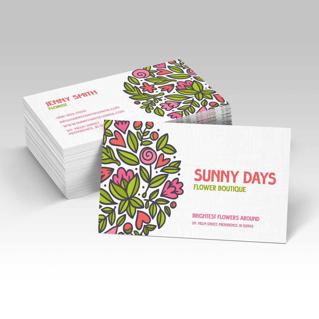 Uncoated Linen Business Cards