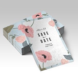 Pearl Metallic Announcement Cards