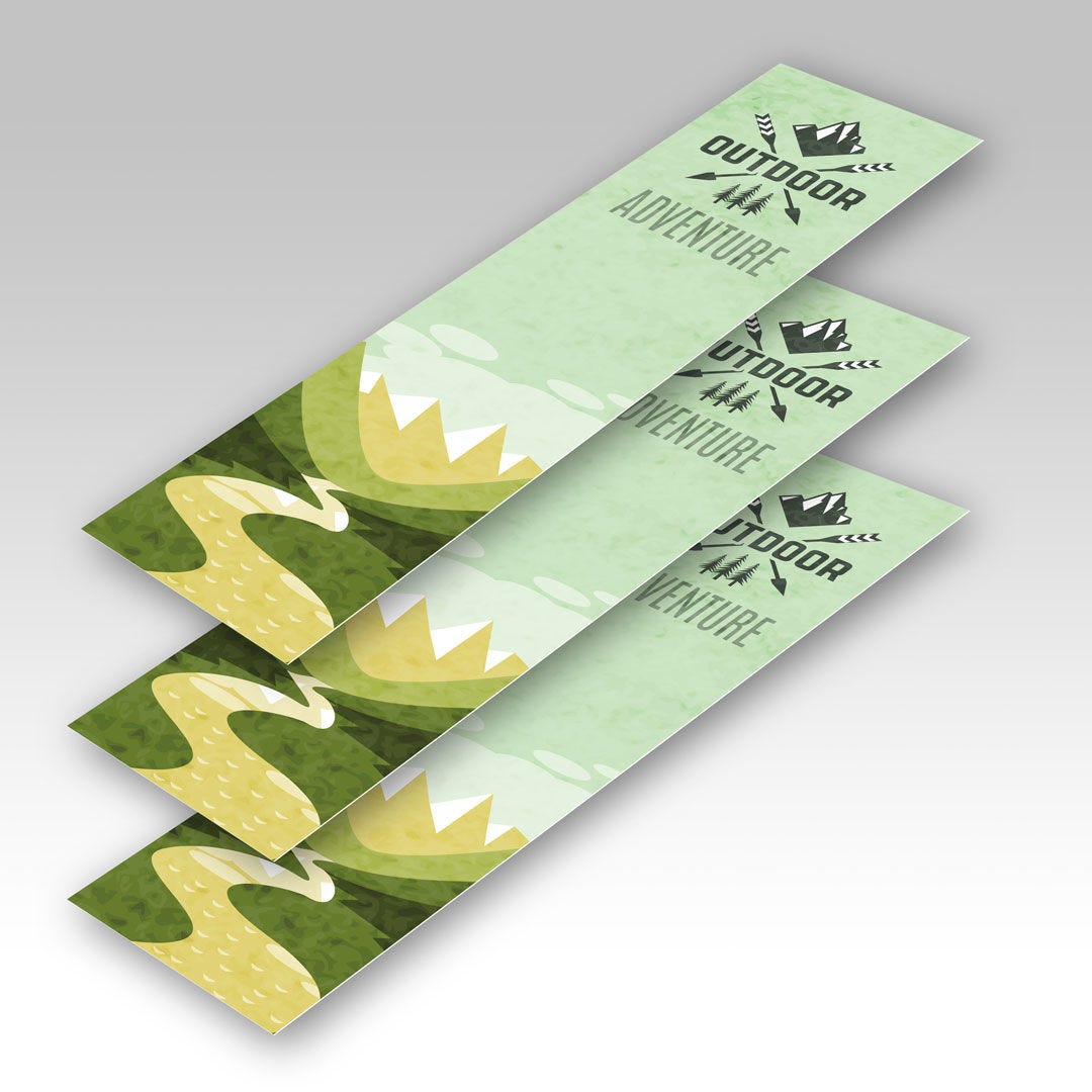 Custom 2-Sided Full Color 1.5x7 Bookmarks