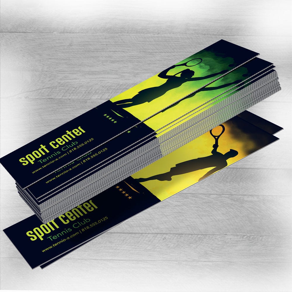 Custom Black Edge Bookmarks