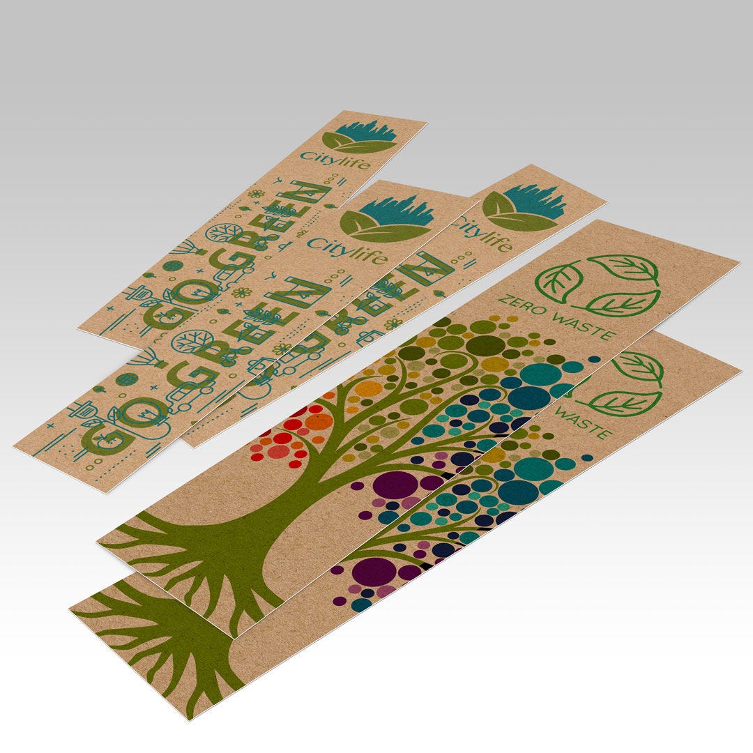 Custom Brown Kraft Bookmarks