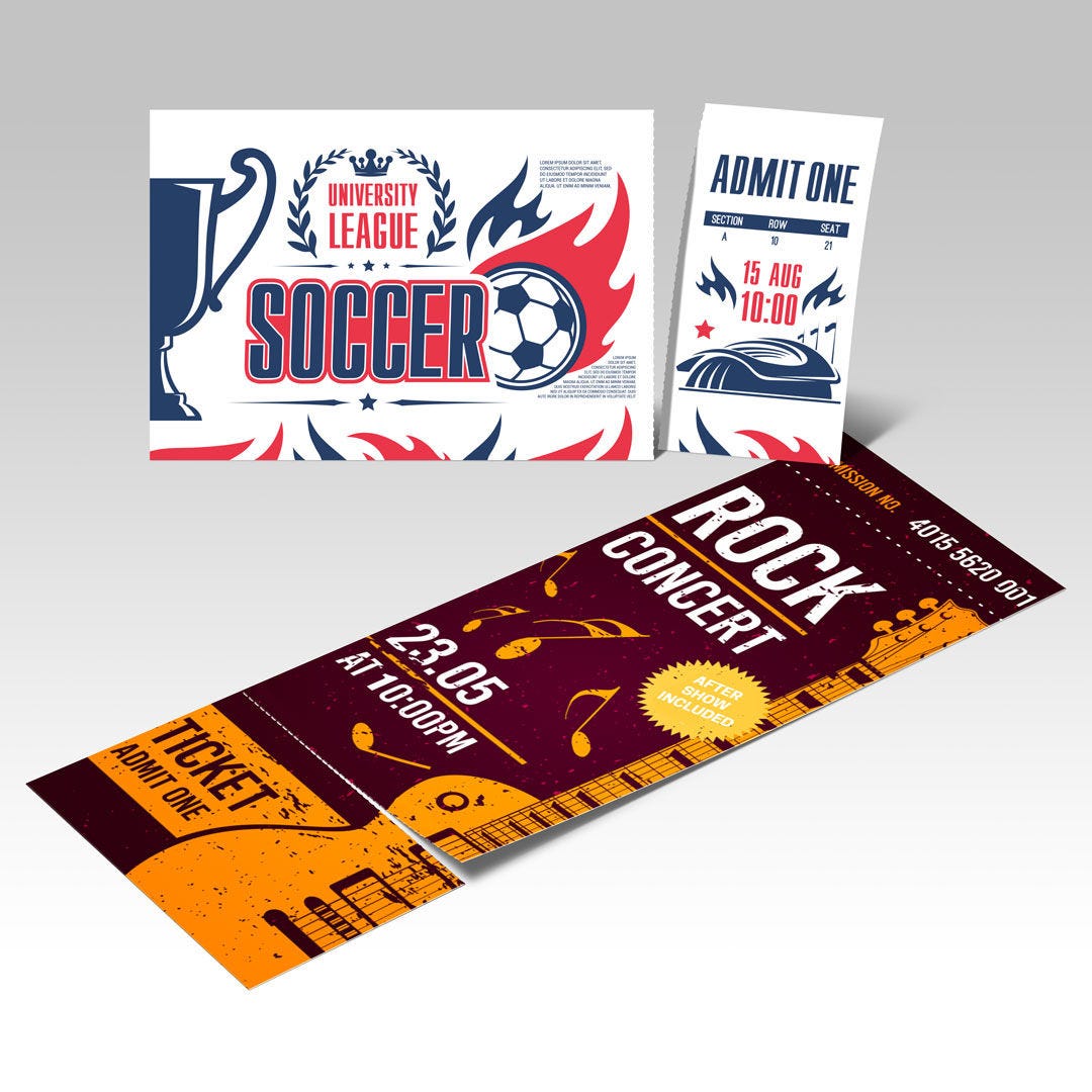 Custom Standard Event Tickets