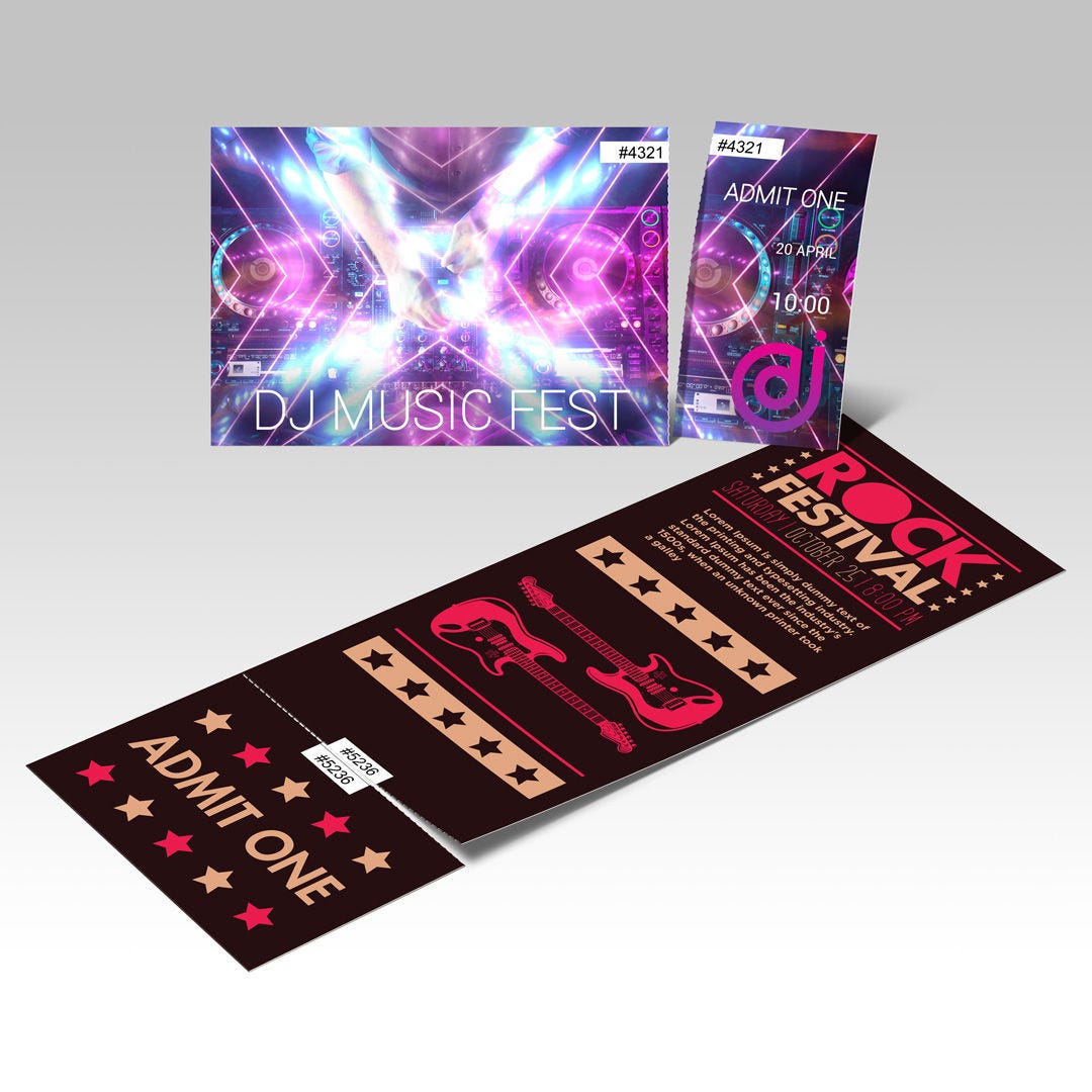 Custom Event Tickets With Variable Numbering